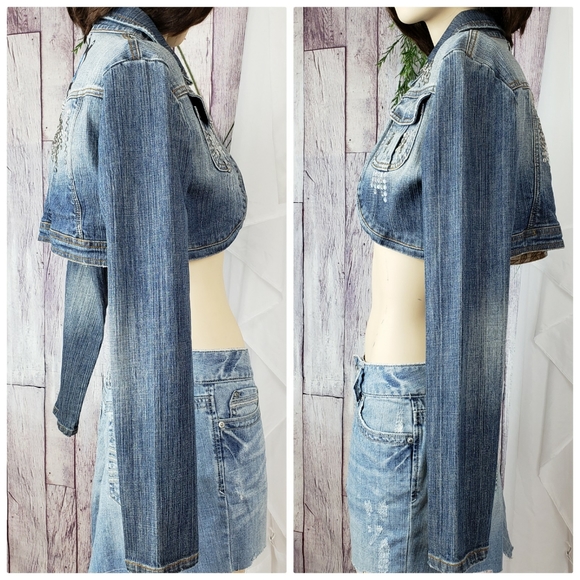 Evil Eye Denim Jacket Vest - Customized - Picture 5 of 16